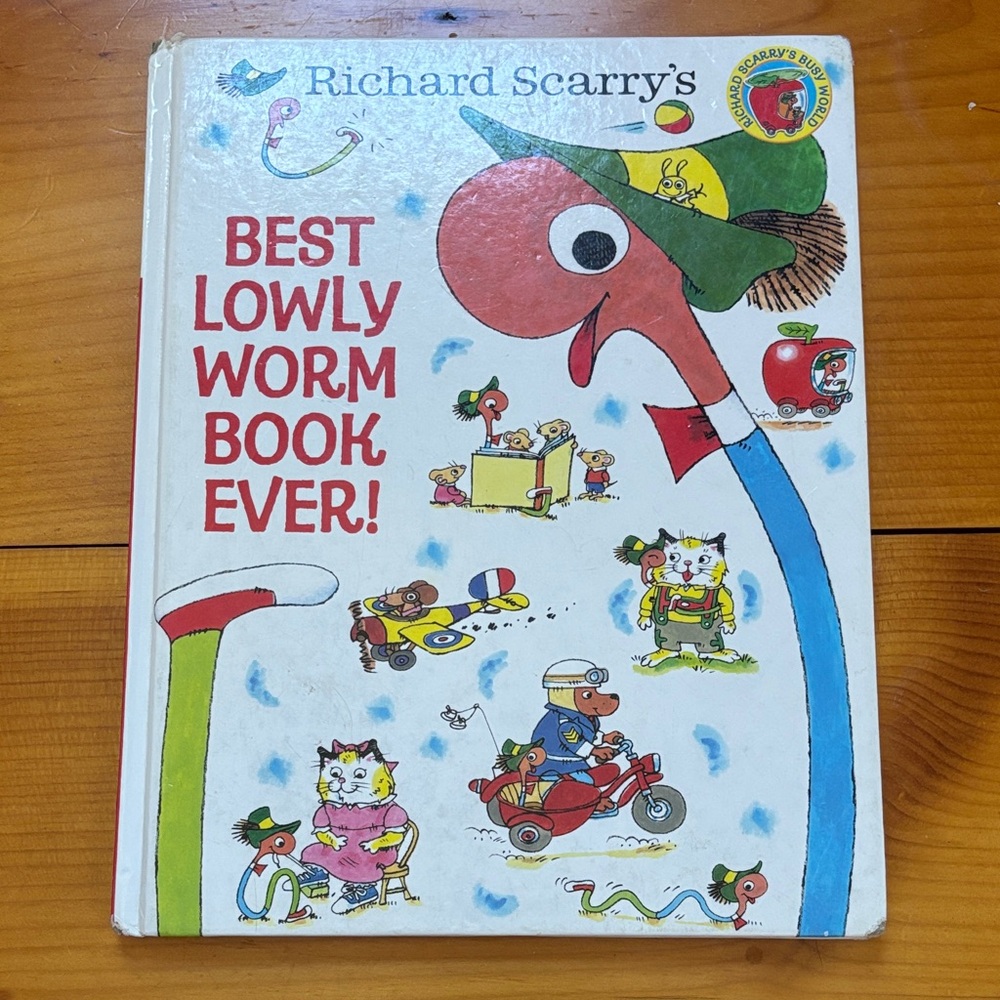 2014 RICHARD SCARRY Busy Town "Best Lowly Worm Book Ever!" HC Book Kids Children